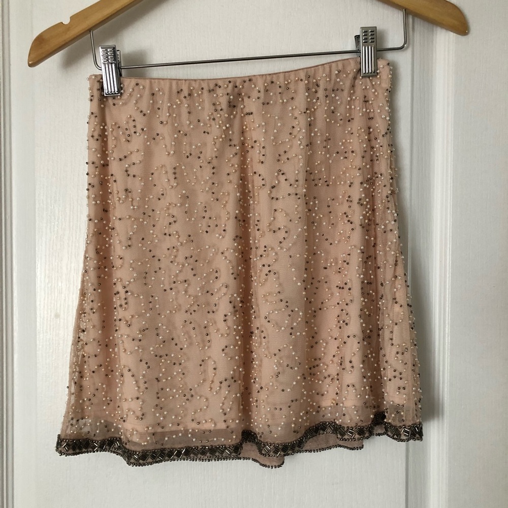 Zara Beaded Mini Skirt